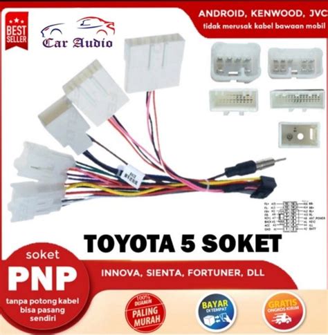 Jual Soket Plug And Play Toyota Daihatsu Socket Pnp Head Unit Toyota Di