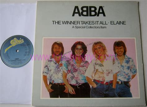 Totally Vinyl Records Abba The Winner Takes It All Inch Picture