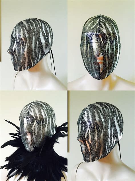 Haute Couture Mask Masquerade Mask Full Head Face Mask Full Etsy