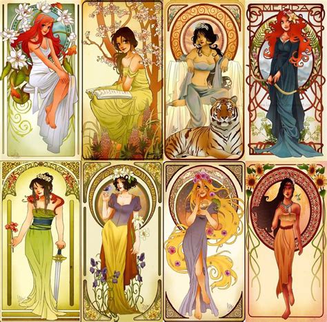 Another Art Art Nouveau Disney Disney Fan Art Disney Princess Art