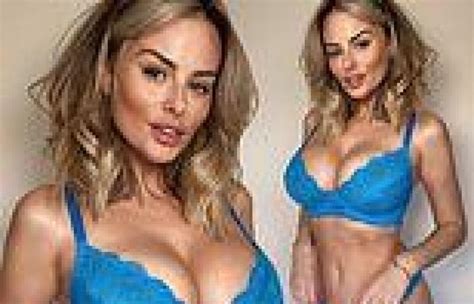 Rhian Sugden Sets Pulses Racing As She Strips Down To Blue Lace
