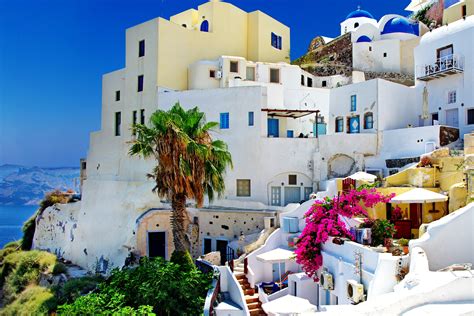 Greece Santorini Oia Full Hd Wallpaper And Background Image