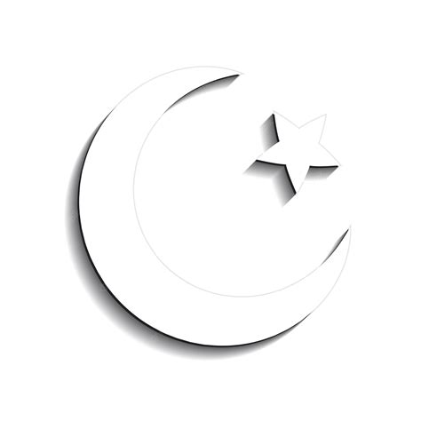 Premium Vector Star And Crescent Symbol Of Islam