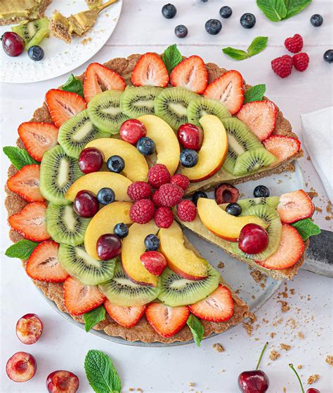 Vegan Fruit Tart With Custard Vegan Food And Living