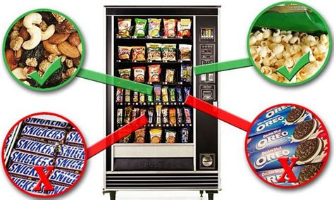 ما هي الأطعمة الصحية التي تستطيع شراءها من الآلات البيع