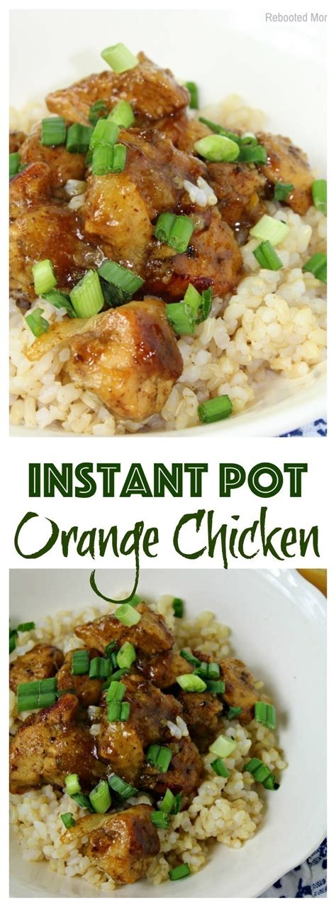 This deliciously easy instant pot barbeque chicken recipe uses chicken thighs coated in a house blend seasoning and cooked in an instant pot in a savory barbeque sauce. Instant Pot Orange Chicken - Rebooted Mom