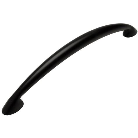 Cosmas 323 128fb Flat Black Arch Cabinet Pull