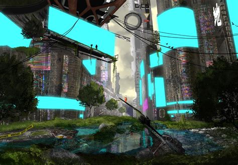 Artstation Gics An Epic Post Cyberpunk Tale World Building