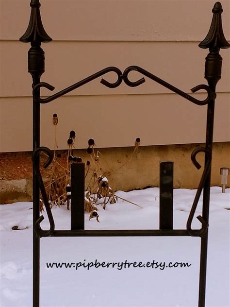 Black Wrought Iron Lawn And Garden Decorative By Pipberrytree