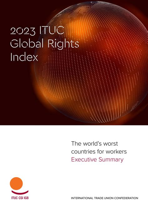 2023 Ituc Global Rights Index By International Trade Union