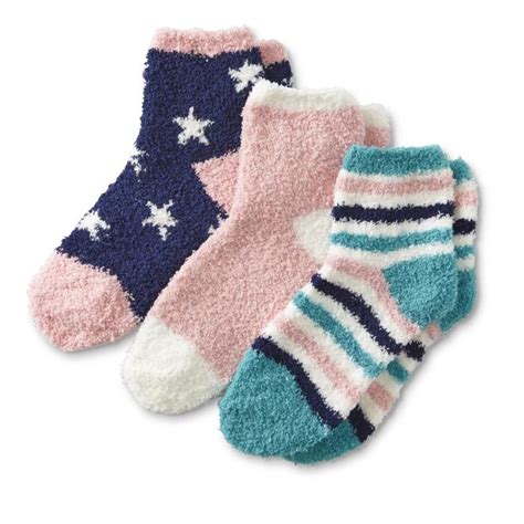 Womens 3 Pairs Cozy Socks