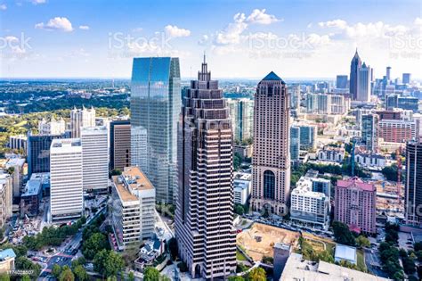 Aerial View Downtown Atlanta Skyline Stock Photo Download Image Now