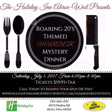 Murder Mystery Dinner Presented By Holiday Inn The Creativesummit