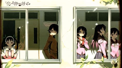 Illustration Hanekawa Tsubasa Monogatari Series Anime Cartoon