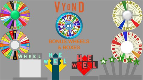 My Vyond Wheel Of Fortune Bonus Wheels And Boxes Youtube