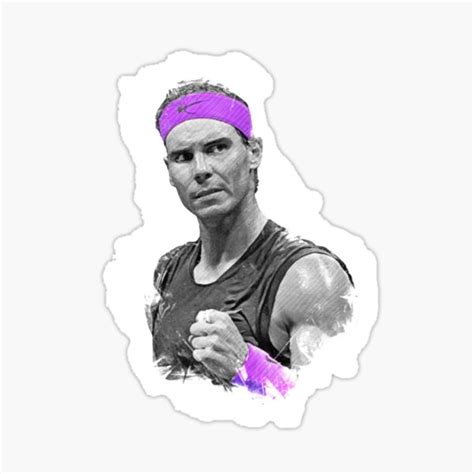 Rafa Nadal Sticker For Sale By Coachbillytenni Redbubble