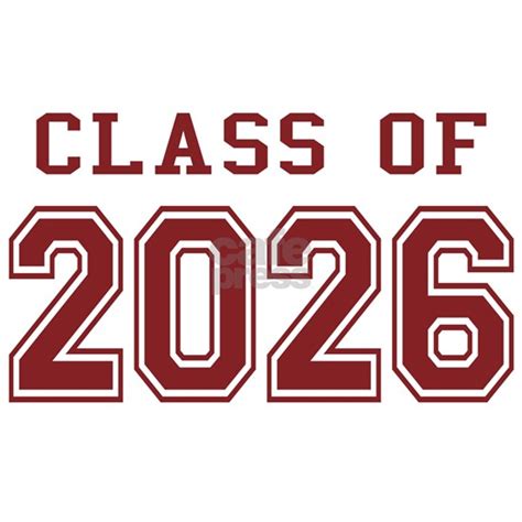 Class Of 2026 Red Sticker Oval By Mightyawesomedesign Cafepress