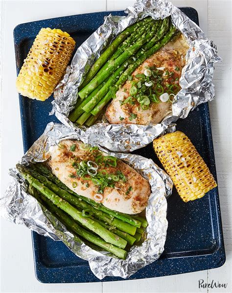 Chicken breasts, 1/2 pint of whipping cream, paprika, 2 family size cans of cream of mushroom soup, garlic salt. 76 Easy Summer Dinner Ideas Everyone Will Love - PureWow