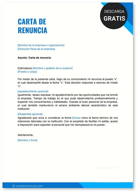 Carta De Renuncia Laboral Voluntaria Y Agradecimiento Bogota Soalan Be