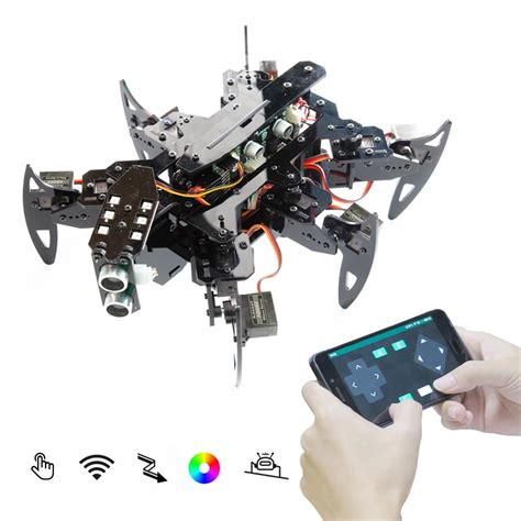 Adeept Hexapod Spider Robot Kit Forarduino With Android App And Python
