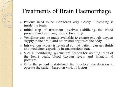 Brain Hemorrhage Bleeding Causes Symptoms Treatments