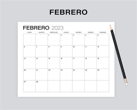 Printable 2023 Monthly Spanish Calendar Calendario Español Etsy