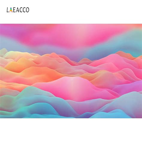 Laeacco Dreamy Colorful Clouds Cloudiness Photography Backdrops