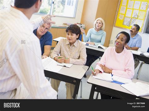 Adult Students Class Image And Photo Free Trial Bigstock