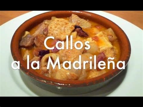 Curso para aprender español y cocina española a la vez. Callos a la madrileña - Recetas de cocina españolas - YouTube