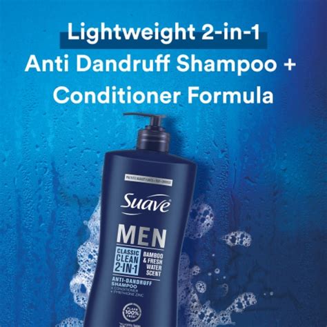 Suave Men Classic Clean Two In One Antidandruff Shampoo And Conditioner