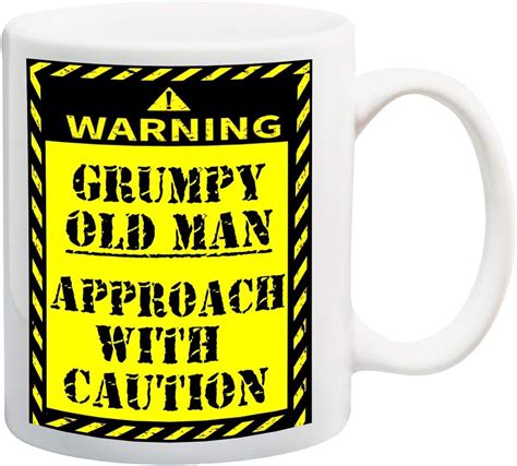 Partybitz Funny Warning Grumpy Old Man Approach With Caution 11oz