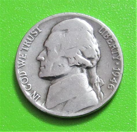 1946 5 Cents Jefferson Nickel For Sale Buy Now Online Item 364459