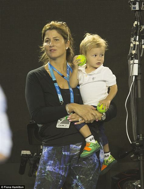 Federer produces a brilliant backhand passing shot to take the score to deuce on gasquet's serve. Roger and Mirka Federer's son cries during Australian Open Kids Tennis day | Daily Mail Online
