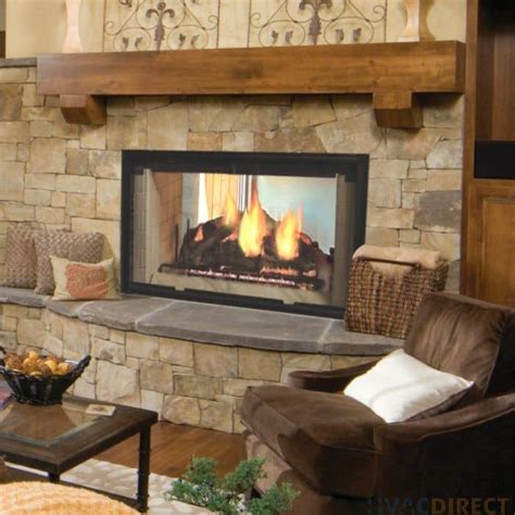 Majestic See Through Wood Burning Fireplace Dsr42