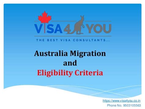 australia migration and eligibility criteria