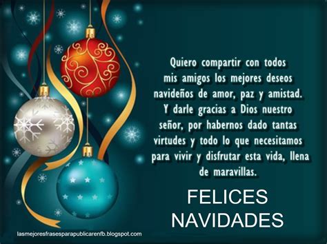 Las Mejores Frases Para Publicar En Fb Frases De Feliz Navidad Quiero