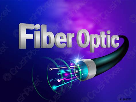Digital Optical Fiber Technology Stock Vector 1288573 Crushpixel