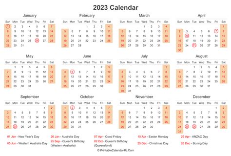 2023 Calendar With Bank Holidays Time And Date Calendar 2023 Canada