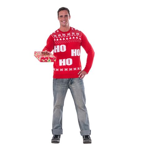 Ho Ho Ho Christmas Sweater Adult Costume