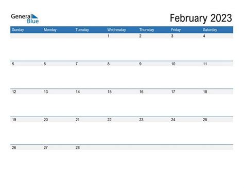 The Free February 2023 Calendars Can Be Printed Or Downloaded In Pdf