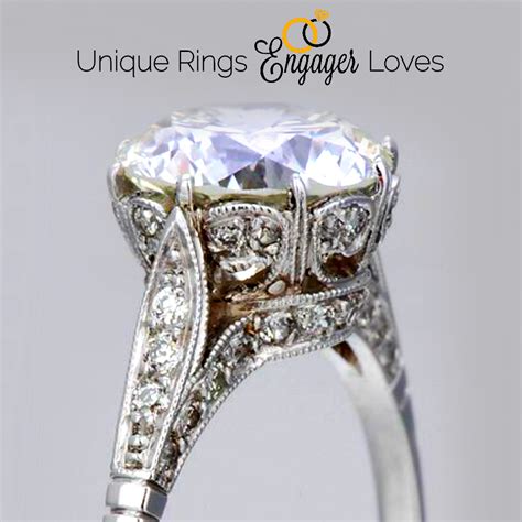 Simple Engagement Ring With Subtle Detail To Make Your Ring Design Just