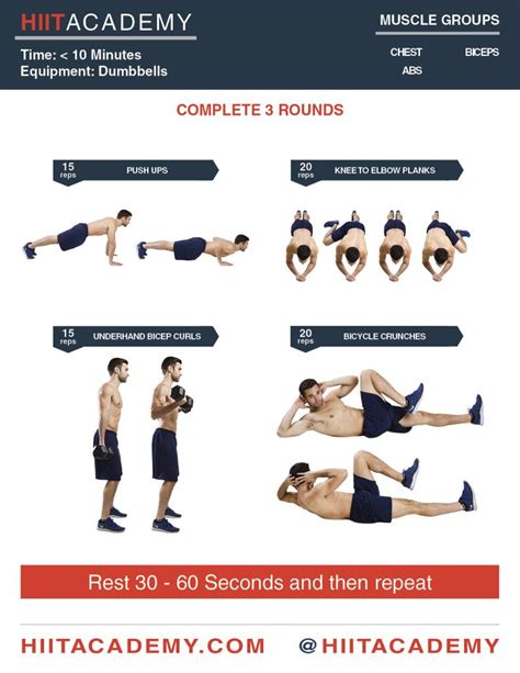 Upper Body Circuit Training Workouts For Men Hiit Workouts For Men