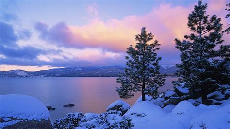 Winter Multicolor Lake Tahoe Wallpaper 1920x1080 236208 Wallpaperup