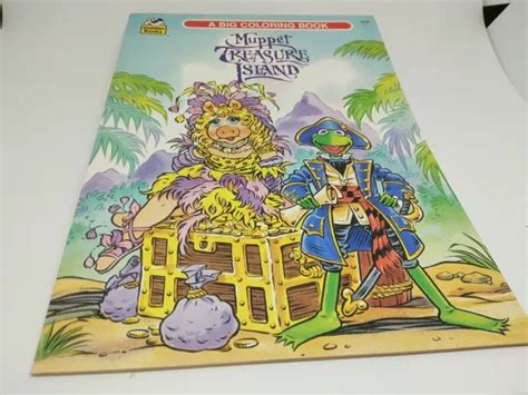 Muppet Treasure Island Movie Coloring Book 1995 Golden Books Kermit The