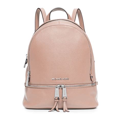Michael Kors Rhea Small Leather Backpack In Pink Lyst