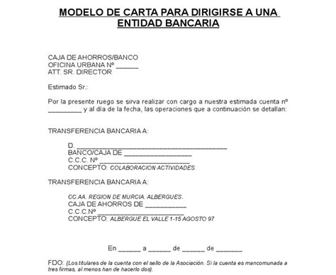 Formato De Carta De Transferencia Bancaria Modelo De Informe Images And