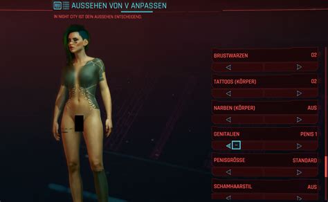 Cyberpunk 2077 All About Gender Appearence Genitalia Changes