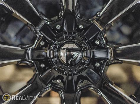 Realview Of Fuel Offroad Assault D576 Gloss Black W Milled Spokes