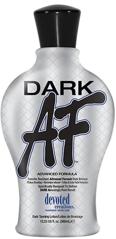 Devoted Creations Dark Af Advanced Formula Dark Bronzer Tanning Lotion