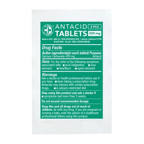 Refill Antacid Tablets [20 Pcs] First Aid Plus More